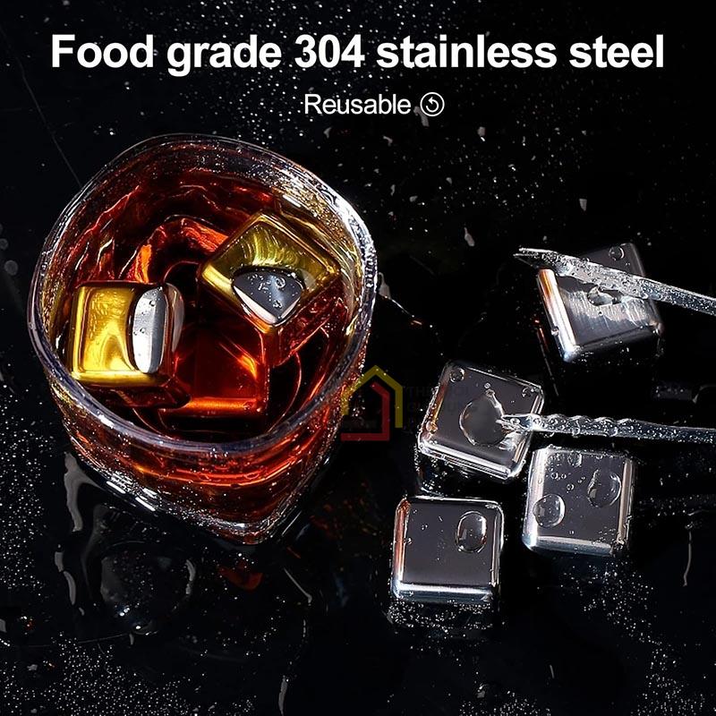 set-8-vien-da-inox-firschoie-stainless-steel-ice-cubes2 Set 8 viên đá inox Firschoie Stainless Steel Ice Cubes + dụng cụ gắp
