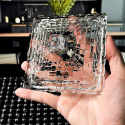 Bộ 4 thố mứt thuỷ tinh pha lê có nắp kèm khay DL EU