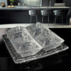 Bộ 4 thố mứt thủy tinh Vessen