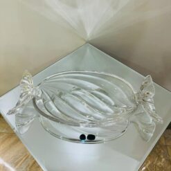 Đĩa kẹo pha lê Bohemia kích thước 33 x 15cm