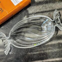 Đĩa kẹo pha lê Bohemia kích thước 33 x 15cm