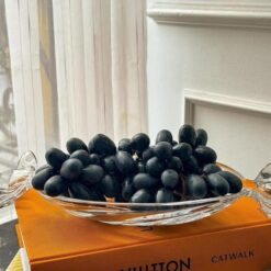 Đĩa kẹo pha lê Bohemia kích thước 33 x 15cm