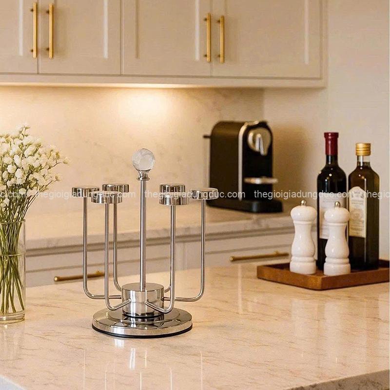 gia-up-coc (1) Giá úp cốc xoay 360 độ Silver