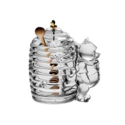 Hũ mật ong Crystal Pooh Bohemia cao 15cm