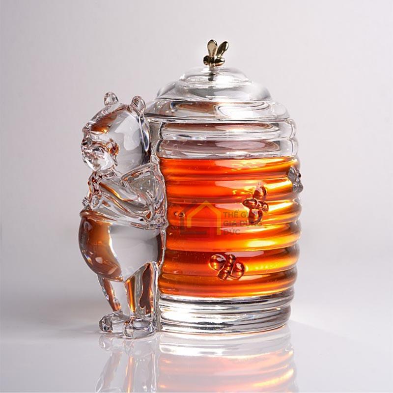 hu-mat-ong-crystal-pooh-bohemia-cao-15cm1 Hũ mật ong Crystal Pooh Bohemia cao 15cm