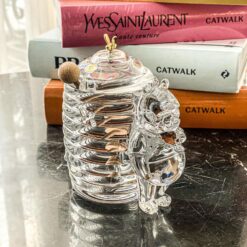Hũ mật ong Crystal Pooh Bohemia cao 15cm