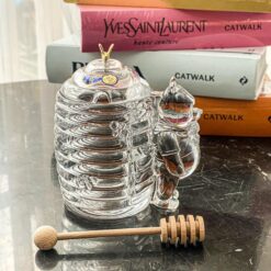 Hũ mật ong Crystal Pooh Bohemia cao 15cm