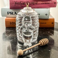 Hũ mật ong Crystal Pooh Bohemia cao 15cm