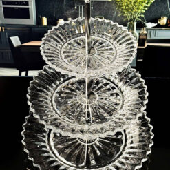 Kệ bánh 3 tầng pha lê Vessen