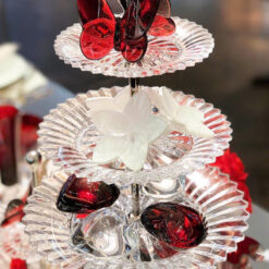 Kệ bánh 3 tầng pha lê Vessen