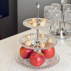 Kệ bánh 3 tầng pha lê Vessen