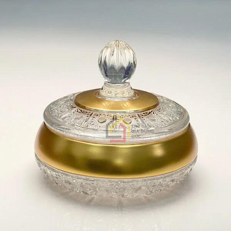 le-tho-pha-le-mai-ma-vang-bohemia Lẻ thố pha lê mài mạ vàng Bohemia