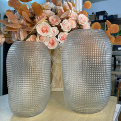 Lọ hoa Olive phong cách Pháp hoạ tiết chấm bi cao 30cm