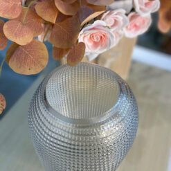 Lọ hoa Olive phong cách Pháp hoạ tiết chấm bi cao 30cm