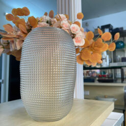 Lọ hoa Olive phong cách Pháp hoạ tiết chấm bi cao 30cm