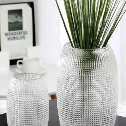 Lọ hoa Olive phong cách Pháp hoạ tiết chấm bi cao 30cm