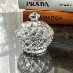 Set 3 món hũ đựng đường, hạt Bohemia Crystal