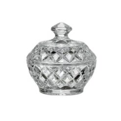 Set 3 món hũ đựng đường, hạt Bohemia Crystal