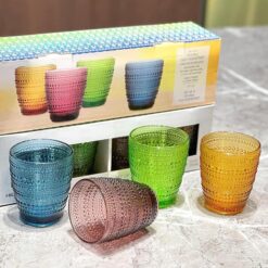 Set 4 cốc pha lê màu Highgate Collection EU ~295ml