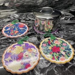 Set 4 Lót gốm cách nhiệt Magrace đường kính 16cm