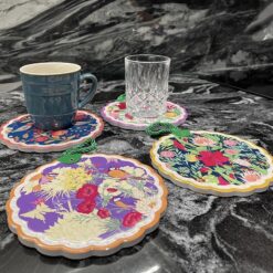 Set 4 Lót gốm cách nhiệt Magrace đường kính 16cm