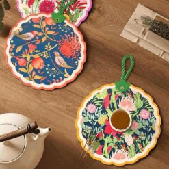 Set 4 Lót gốm cách nhiệt Magrace đường kính 16cm