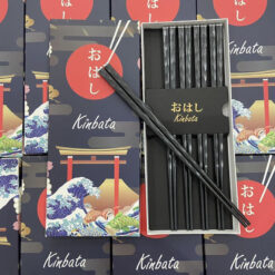 Set 5 đôi đũa sợi thuỷ tinh Kinbata cá Koi kháng khuẩn Nhật