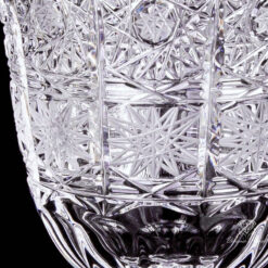 Set 6 cốc pha lê mài Bohemia hoa văn M57 320ml