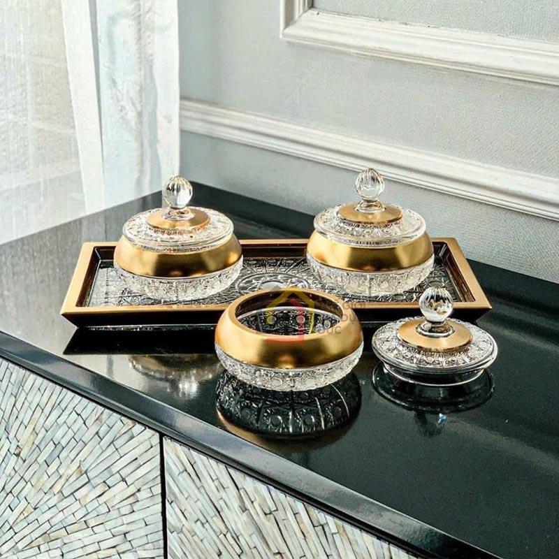 set-pha-le-mai-ma-vang-bohemia-1-khay-34cm-2-tho (1) Sét pha lê mài mạ vàng Bohemia (1 khay 34cm + 2 thố)