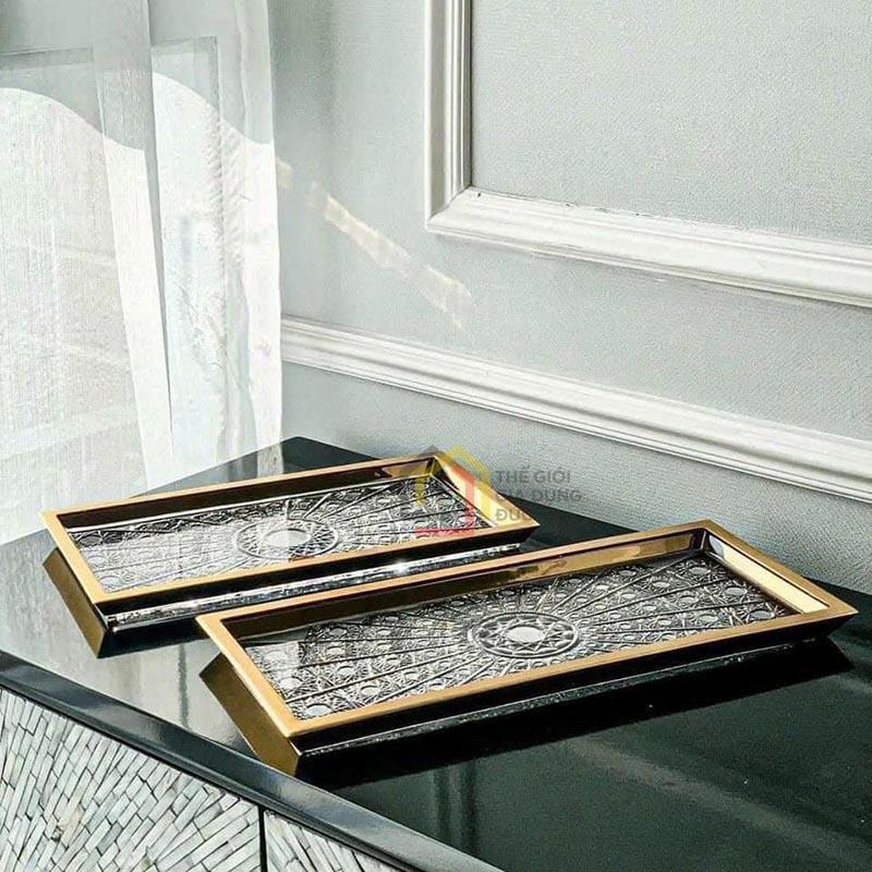 set-pha-le-mai-ma-vang-bohemia-1-khay-34cm-2-tho (4) Sét pha lê mài mạ vàng Bohemia (1 khay 34cm + 2 thố)