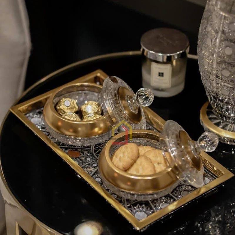 set-pha-le-mai-ma-vang-bohemia-1-khay-34cm-2-tho (5) Sét pha lê mài mạ vàng Bohemia (1 khay 34cm + 2 thố)