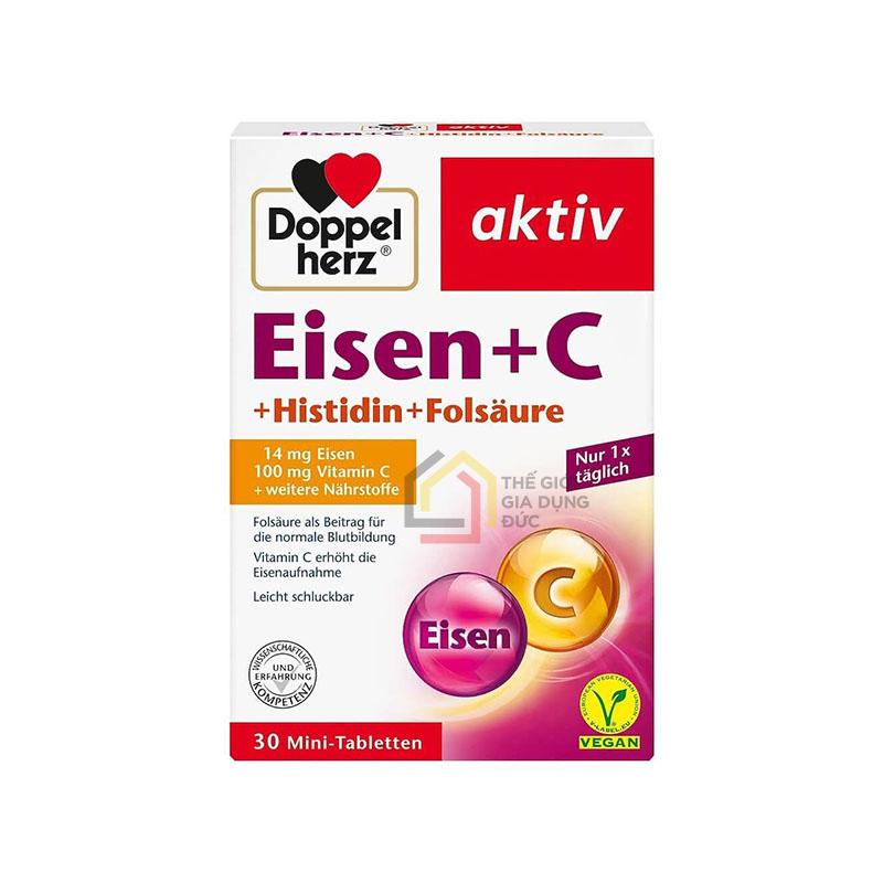 vien-uong-sat-vitamin-c-doppelherz-eisen-c-giup-tang-cuong-suc-khoe-bo-mau Viên uống sắt & Vitamin C Doppelherz Eisen C hộp 30 viên