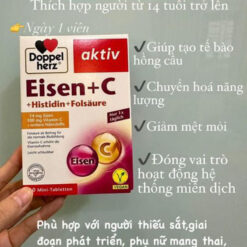 Viên uống sắt & Vitamin C Doppelherz Eisen C hộp 30 viên