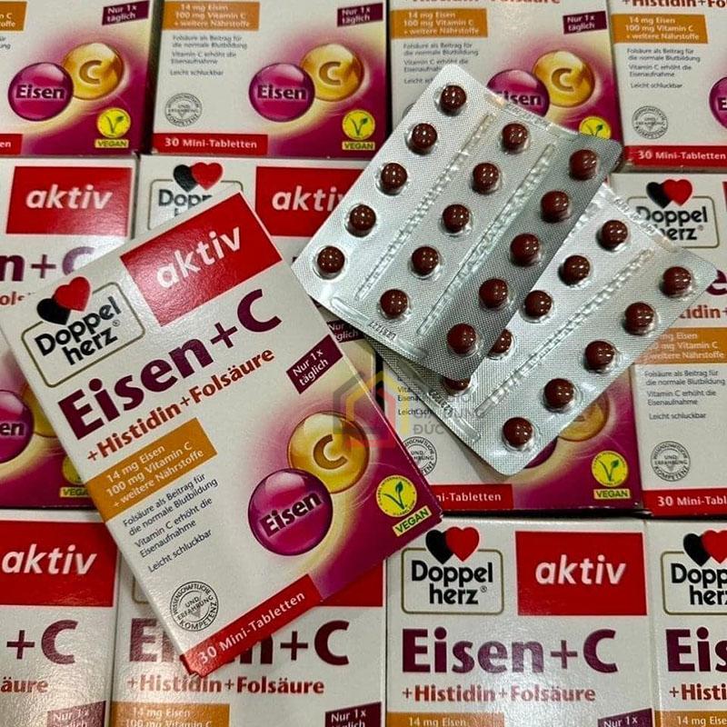 vien-uong-sat-vitamin-c-doppelherz-eisen-c-giup-tang-cuong-suc-khoe-bo-mau2 Viên uống sắt & Vitamin C Doppelherz Eisen C hộp 30 viên