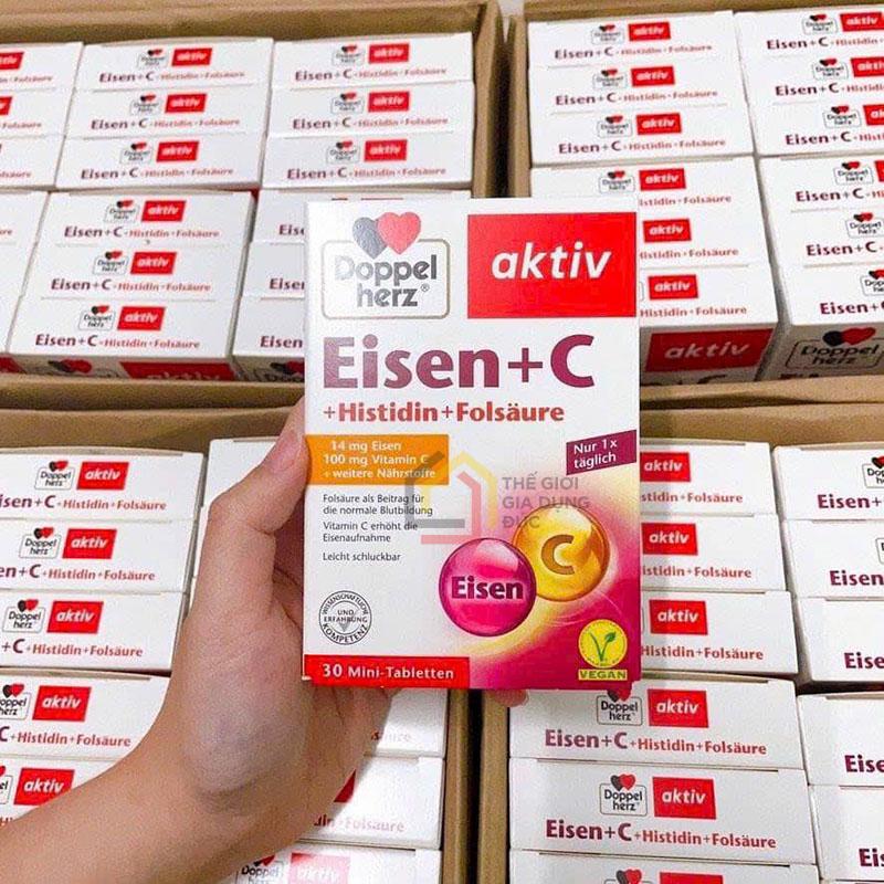 vien-uong-sat-vitamin-c-doppelherz-eisen-c-giup-tang-cuong-suc-khoe-bo-mau3 Viên uống sắt & Vitamin C Doppelherz Eisen C hộp 30 viên