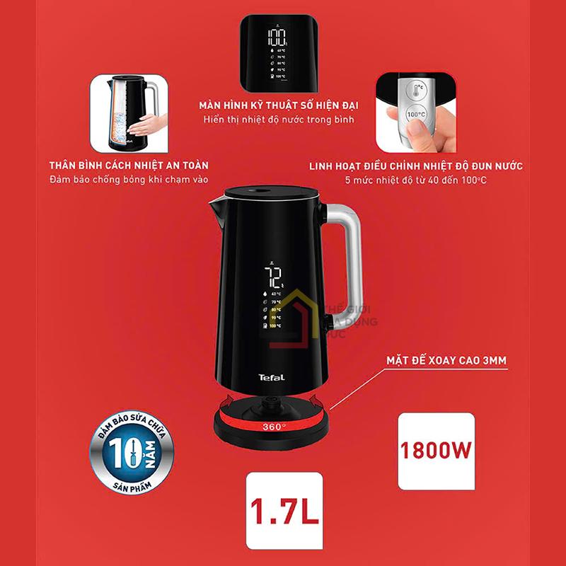 am-sieu-toc-tefal-smart-light-ko850810-1800w-1-7l (5) Ấm siêu tốc Tefal Smart & Light KO850810 1800W, 1.7L