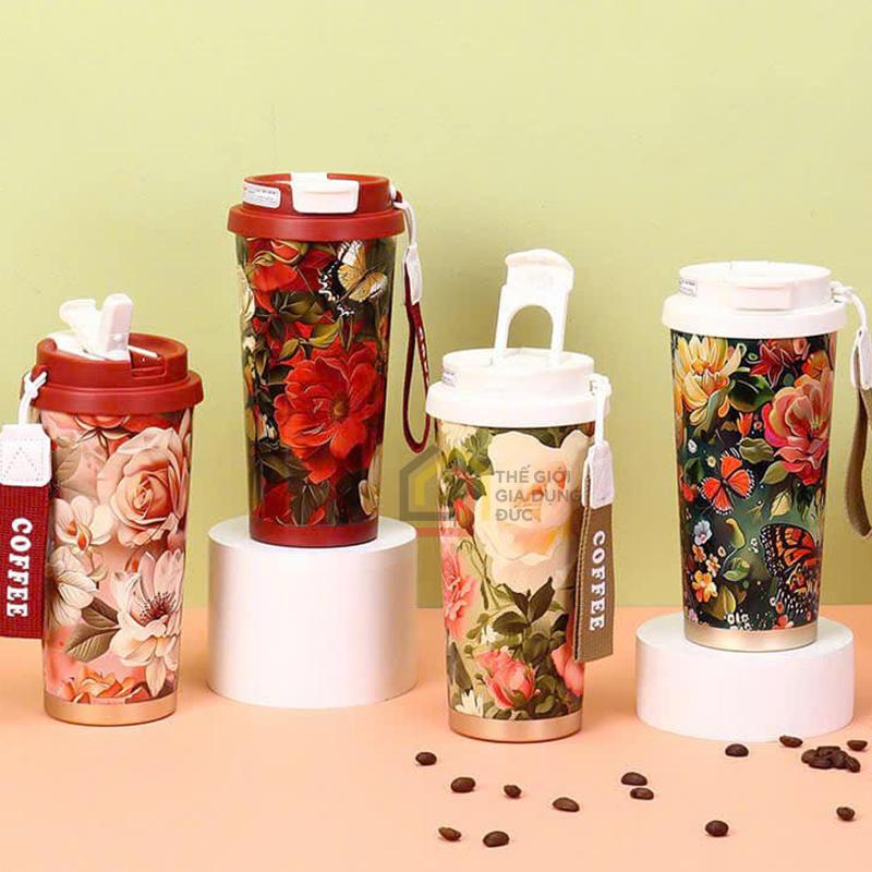 binh-nuoc-inox-hoa-hong-530ml Bình nước inox hoa hồng 530ml