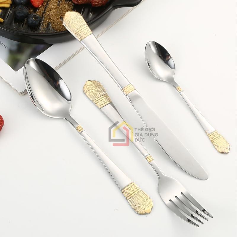 bo-dao-dia-ma-vang-stainless-steel-24-mon5 Bộ dao dĩa mạ vàng Stainless Steel 24 món