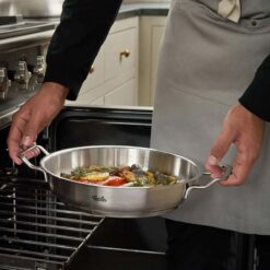 Bộ nồi Fissler Profi 5 món vung thép (3 nồi, 1 quánh, 1 chảo 24/28cm)