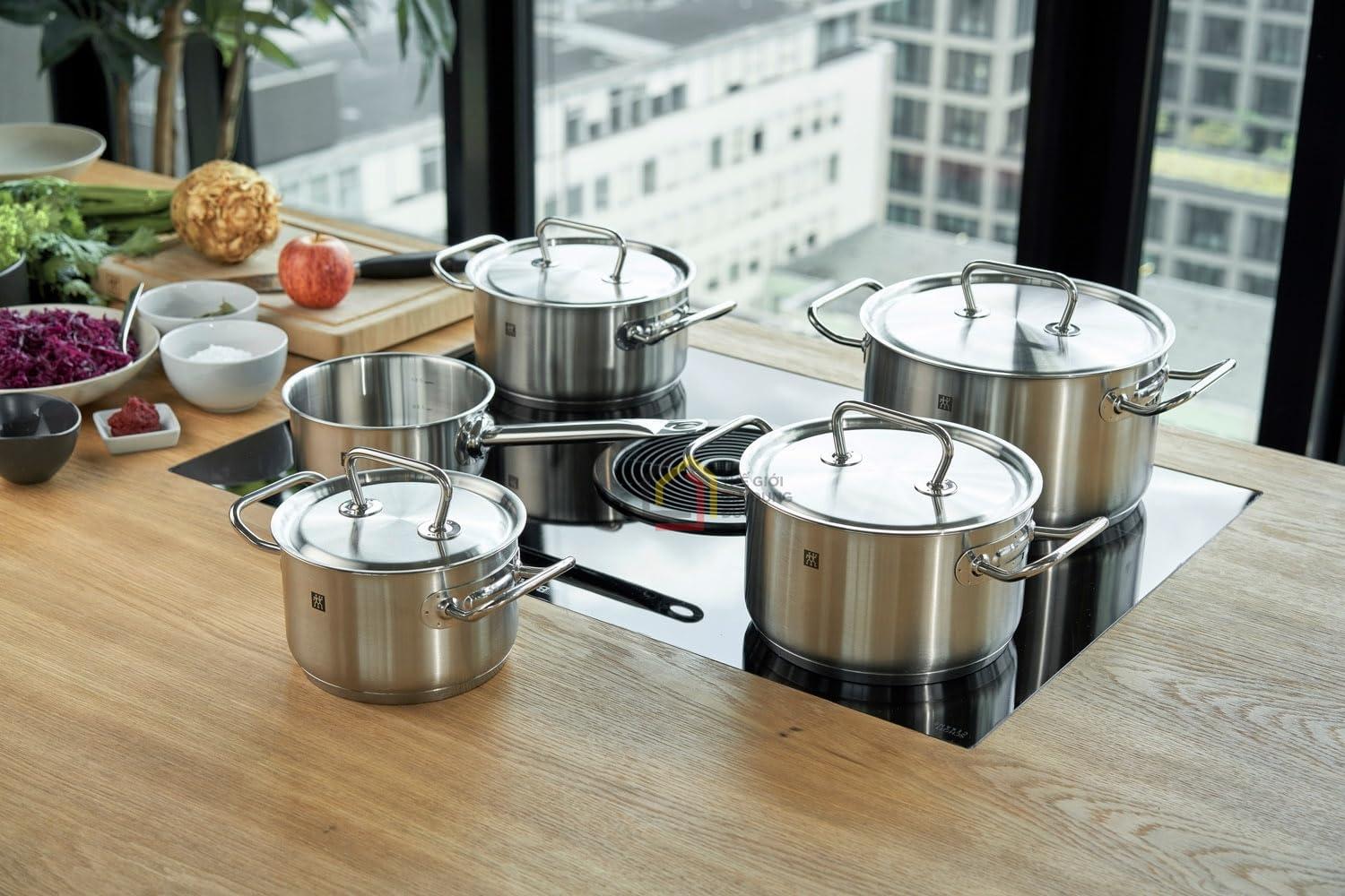Bộ nồi vung thép Zwilling Twin Classic 5 món