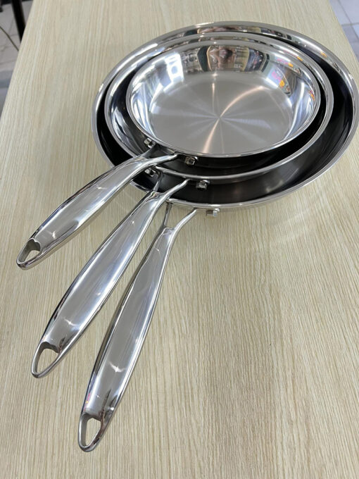 Chảo inox lòng trơn Chockmen size 20cm