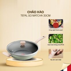 Chảo sâu lòng cao cấp Tefal So Matcha 30cm kèm vung kính