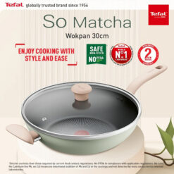 Chảo sâu lòng cao cấp Tefal So Matcha 30cm kèm vung kính