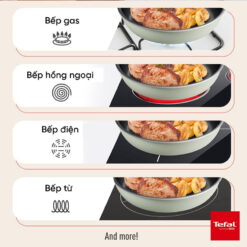 Chảo sâu lòng cao cấp Tefal So Matcha 30cm kèm vung kính