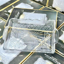 Khay pha lê chữ nhật Irris Germany 40x28cm