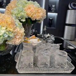 Khay pha lê chữ nhật Irris Germany 40x28cm