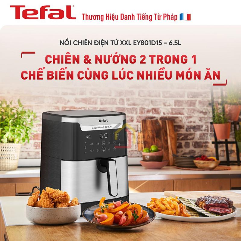 noi-chien-khong-dau-tefal-2in1-easy-fry-grill-6-5l-xxl-ey801d15-2 Nồi chiên không dầu Tefal 2in1 Easy Fry & Grill 6.5L XXL EY801D15