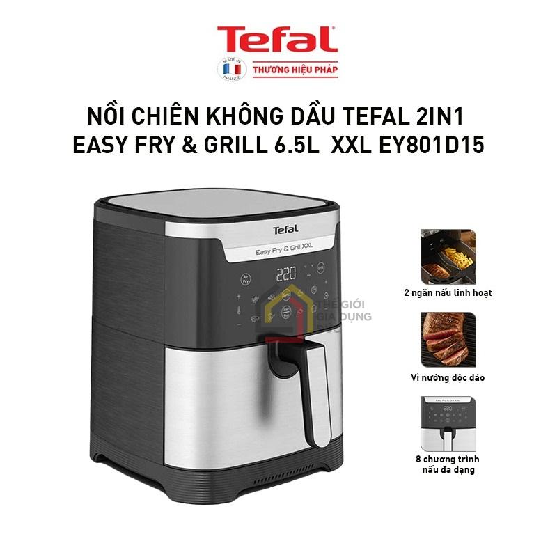 noi-chien-khong-dau-tefal-2in1-easy-fry-grill-6-5l-xxl-ey801d15 Nồi chiên không dầu Tefal 2in1 Easy Fry & Grill 6.5L XXL EY801D15