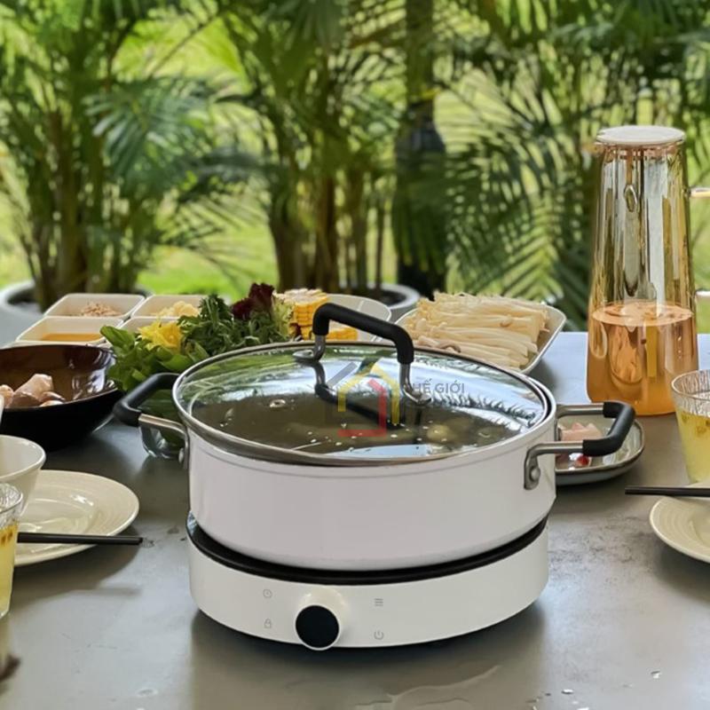 noi-lau-lumias-chong-dinh-28cm (1) Nồi lẩu hợp kim nhôm Lumias LMP-002CM chống dính 28cm