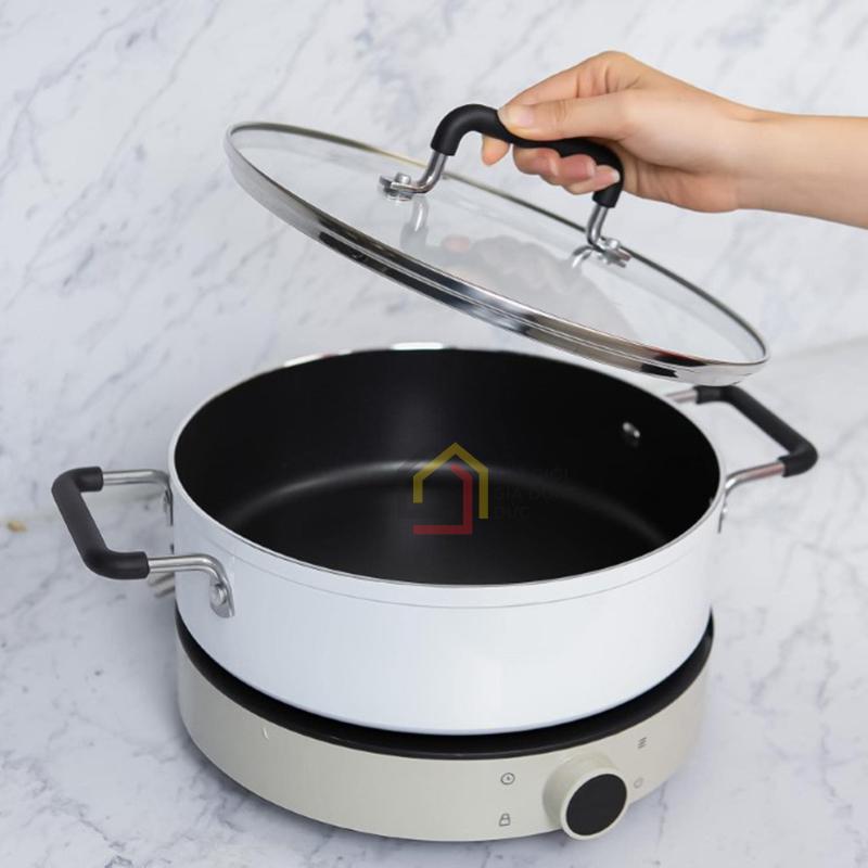 noi-lau-lumias-chong-dinh-28cm (4) Nồi lẩu hợp kim nhôm Lumias LMP-002CM chống dính 28cm